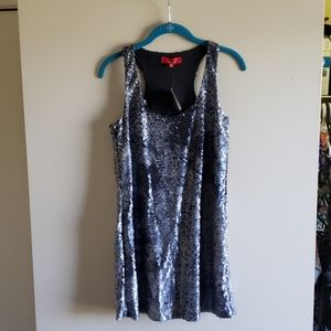 *Red Saks Fifth Avenue* Ombre Sequin Dress